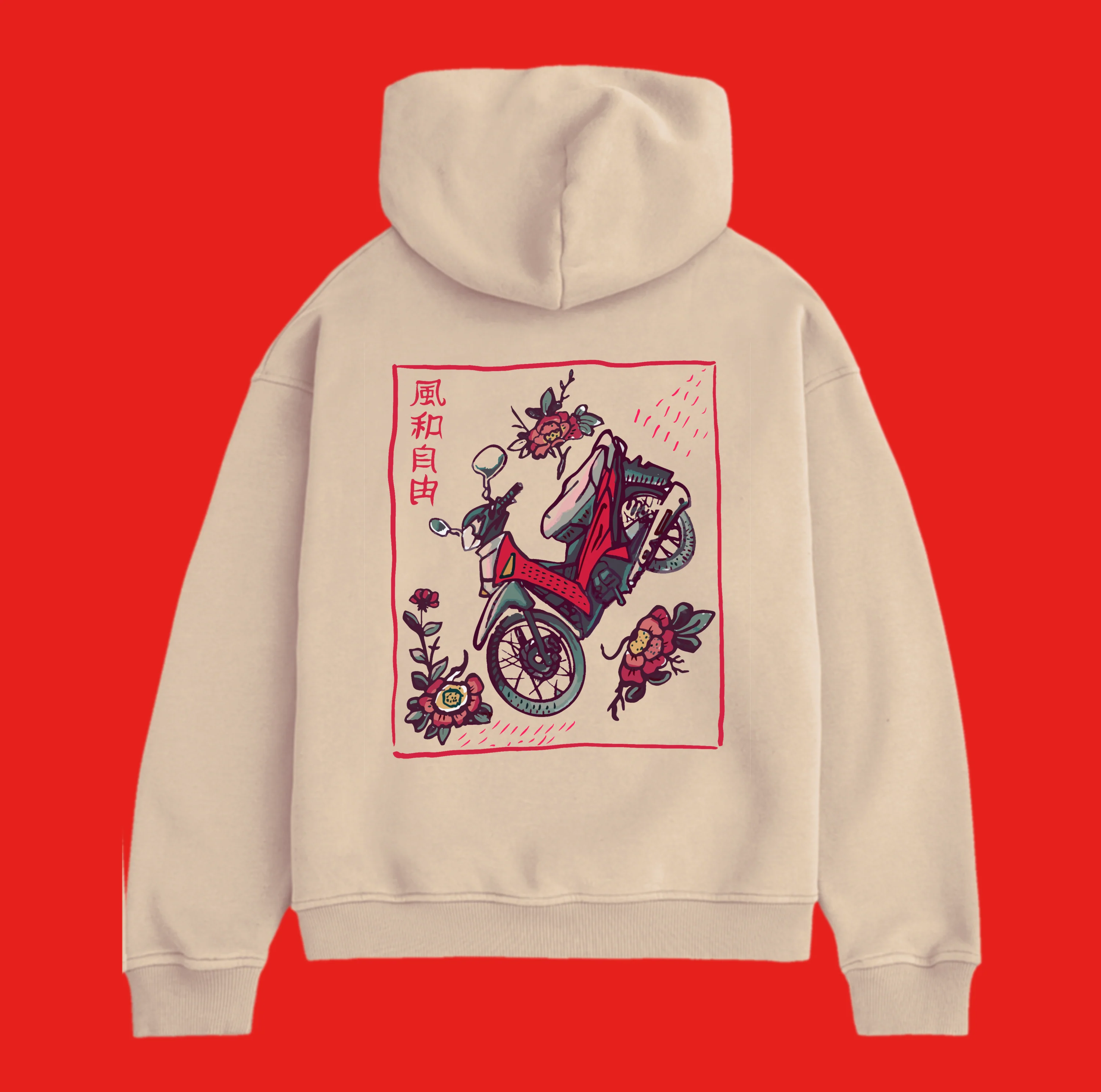 Hoodie | Vietnam Flowers - Image 3