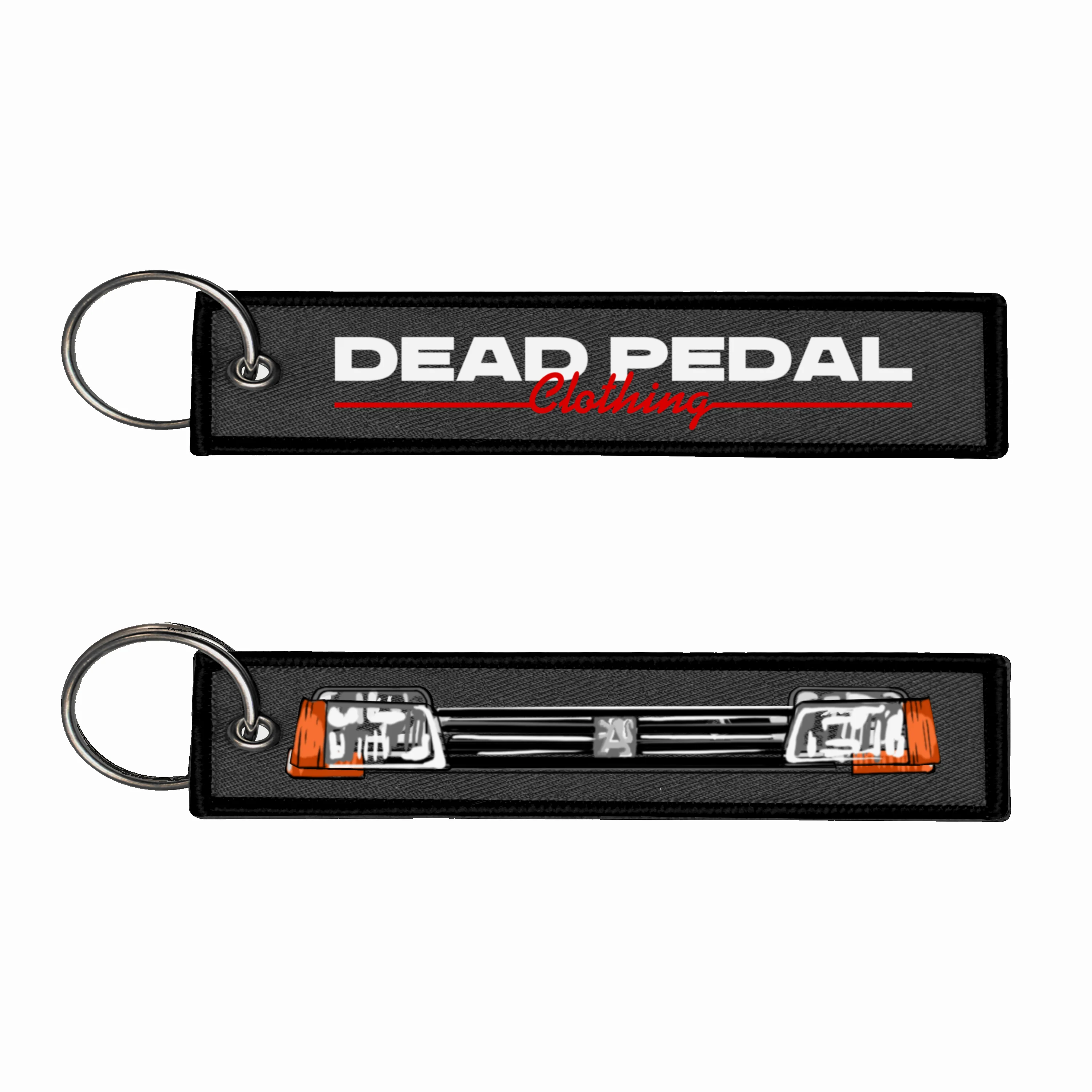 Fabric Keyring | Dead Pedal Peugeot 205 GTI - Image 2
