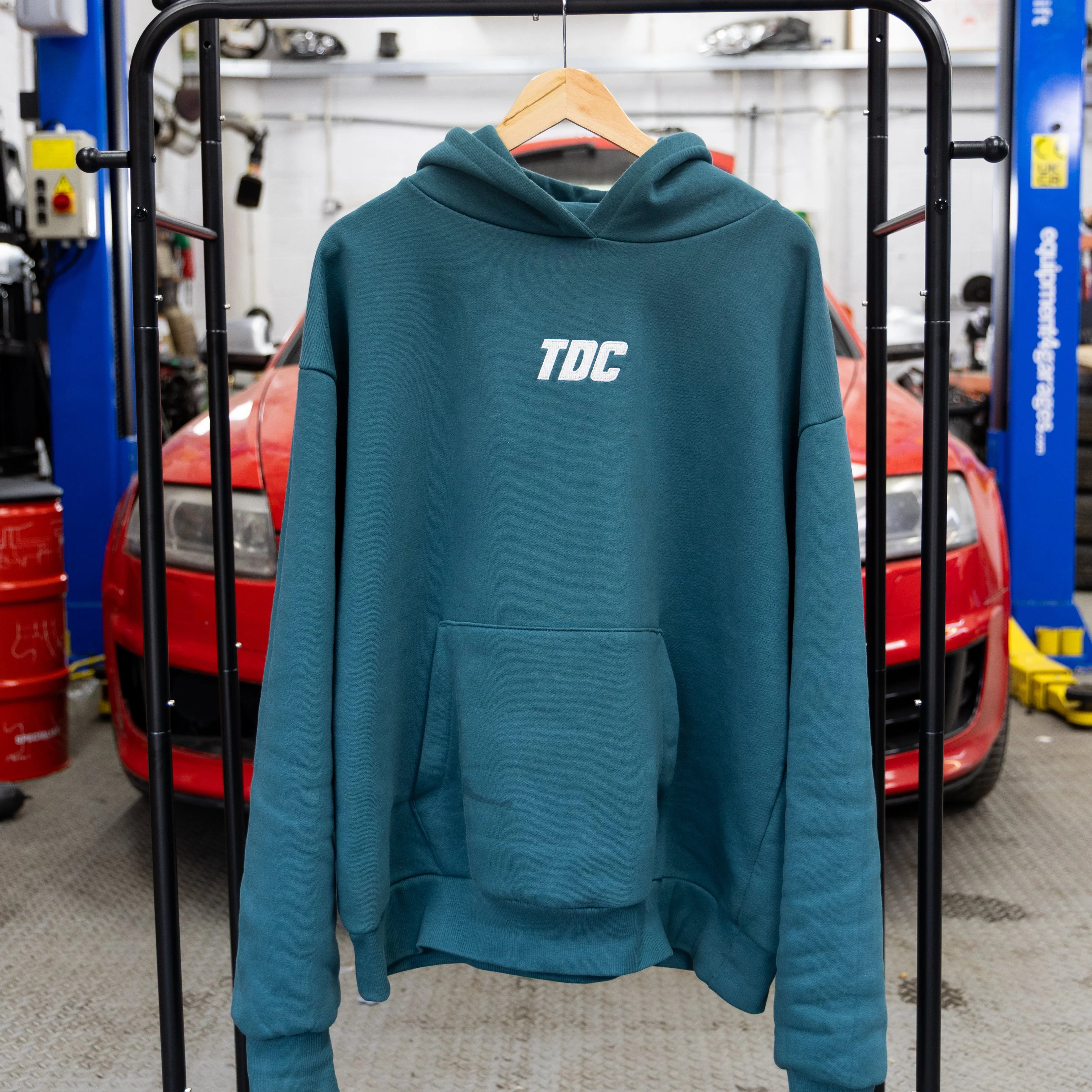 Heavyweight Hoodie | TDC Teal/Light Grey - Image 3