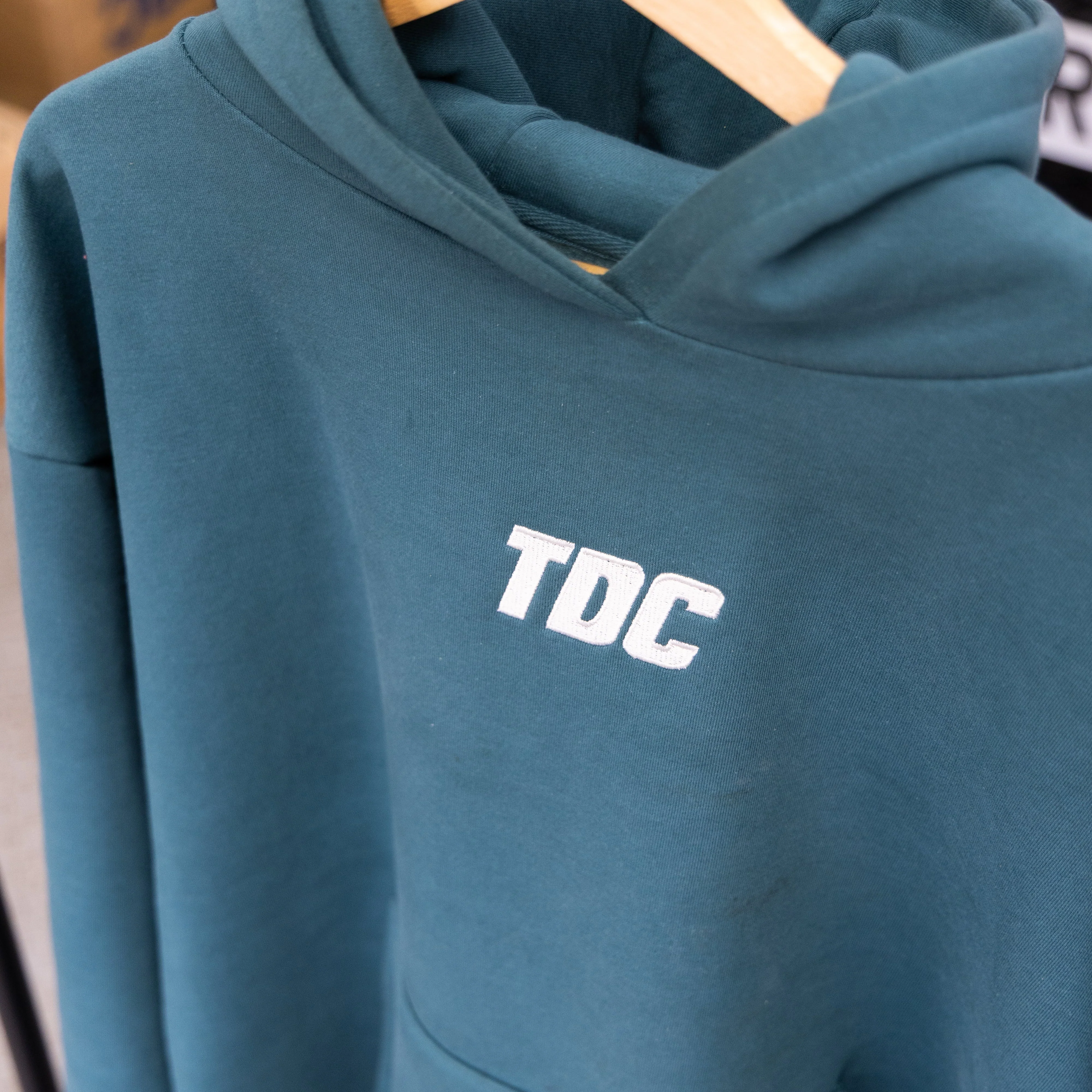 Heavyweight Hoodie | TDC Teal/Light Grey - Image 4