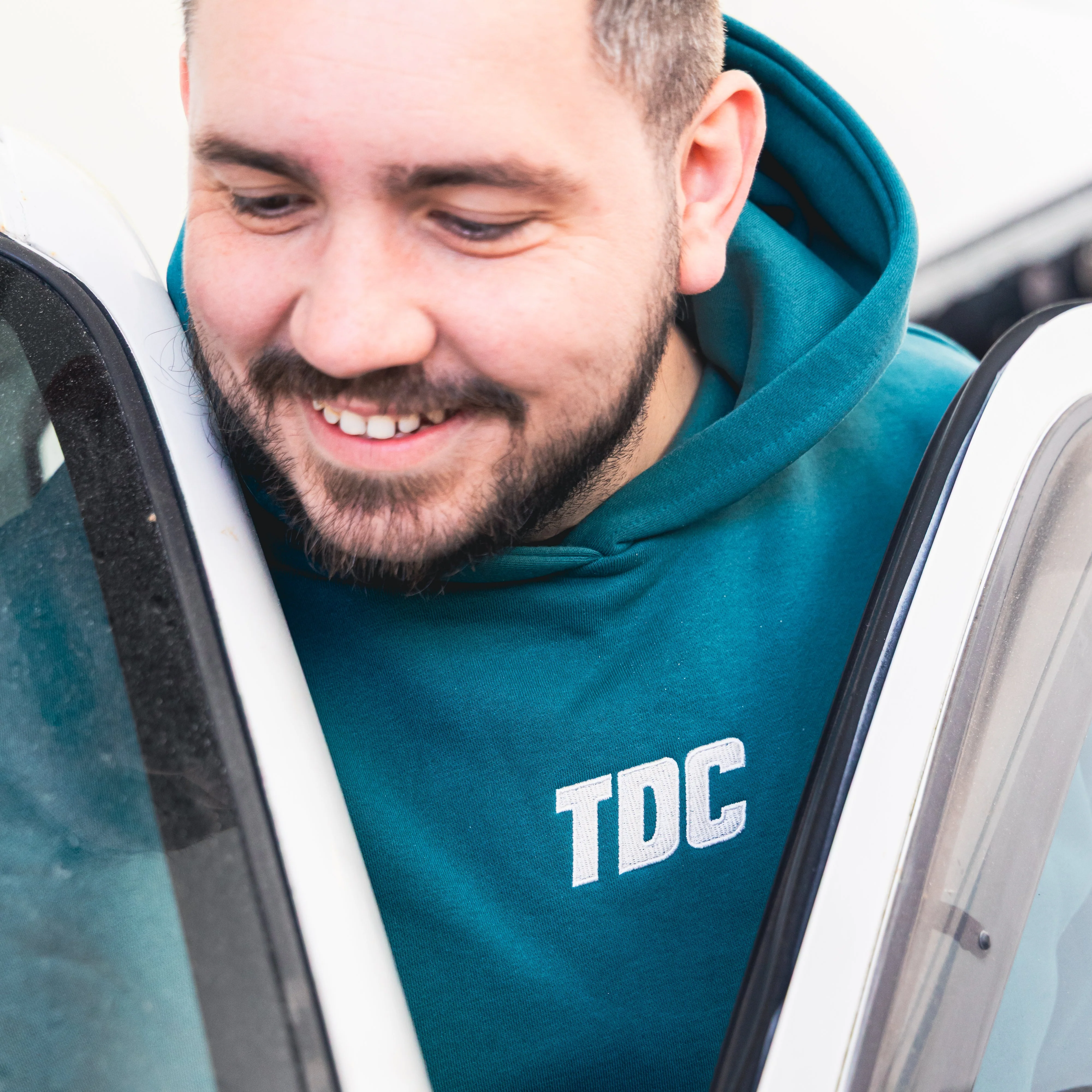 Heavyweight Hoodie | TDC Teal/Light Grey - Image 6
